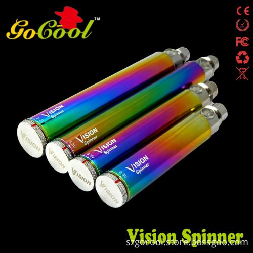 New E Cigarette Variable Voltage Vision Spinner Battery, Wholesale Original 1600mAh Vision